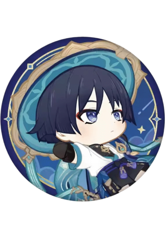 Genshin Impact Anime Wanderer Tinplate Badge