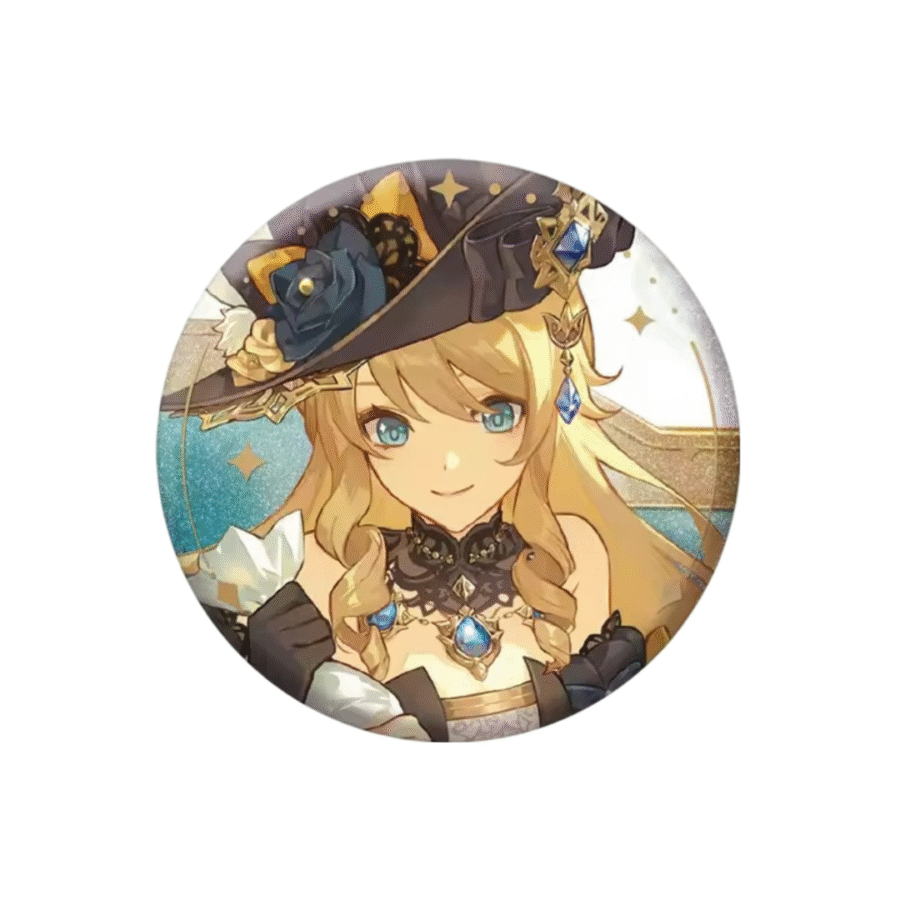 Anime Genshin Impact Navia Tinplate Badge Anime Genshin Impact Navia Tinplate Badge