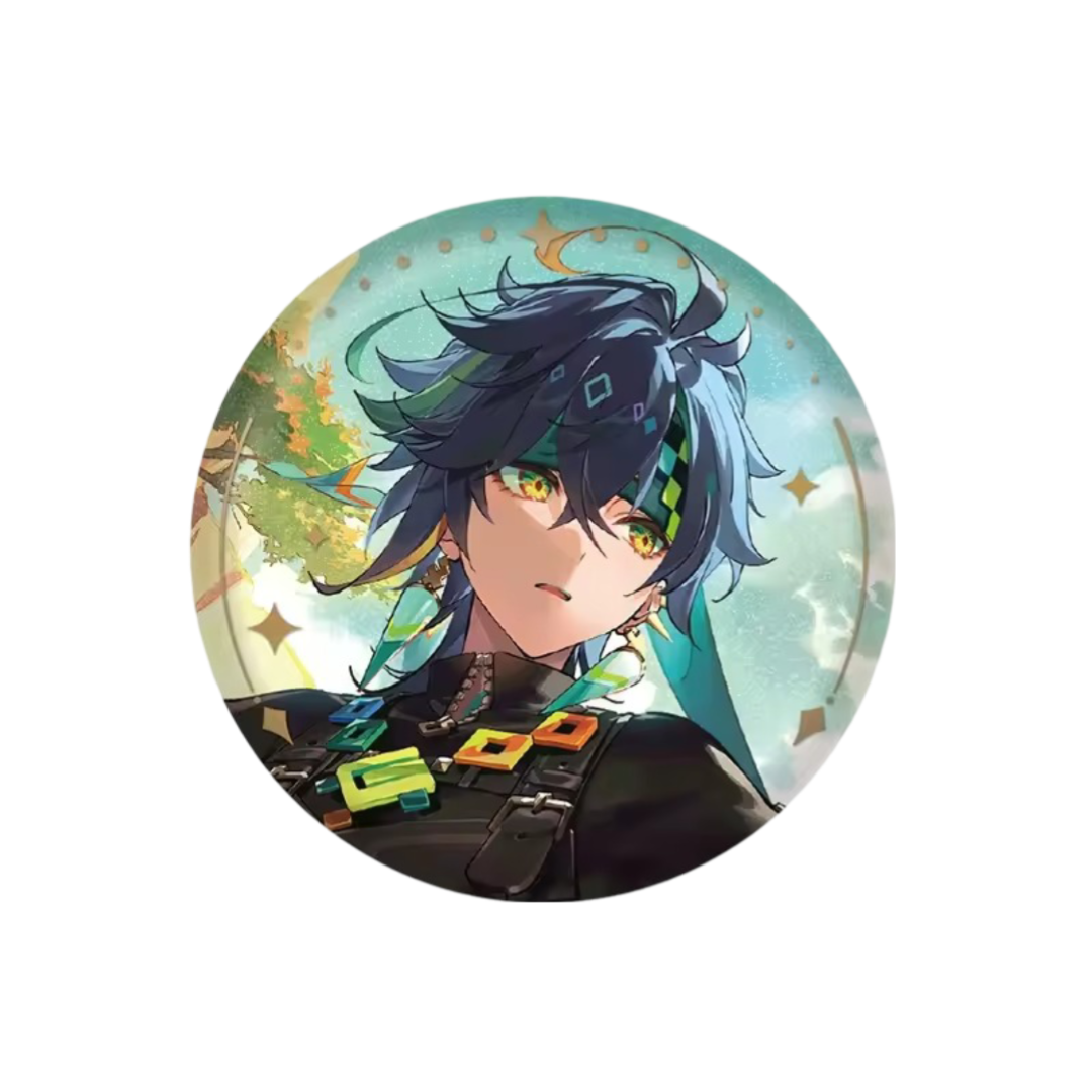Anime Genshin Impact Kinich Tinplate Badge Anime Genshin Impact Kinich Tinplate Badge
