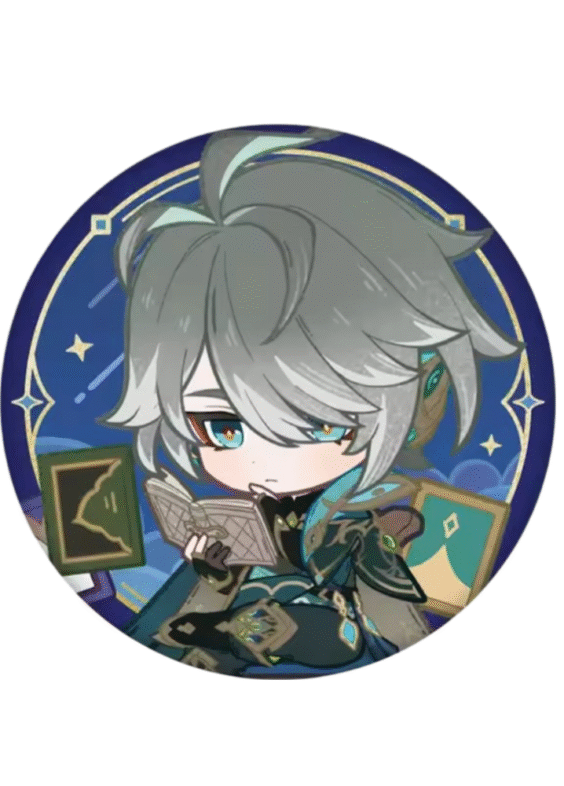Genshin Impact Anime Alhaitham Tinplate Badge