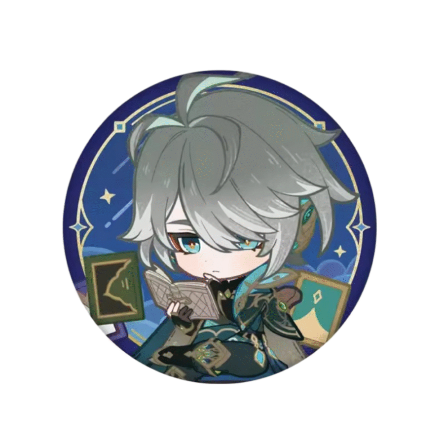 Genshin Impact Anime Alhaitham Tinplate Badge Genshin Impact Anime Alhaitham Tinplate Badge