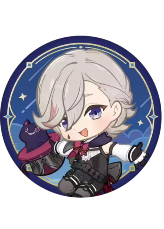 Genshin Impact Anime Lyney Tinplate Badge