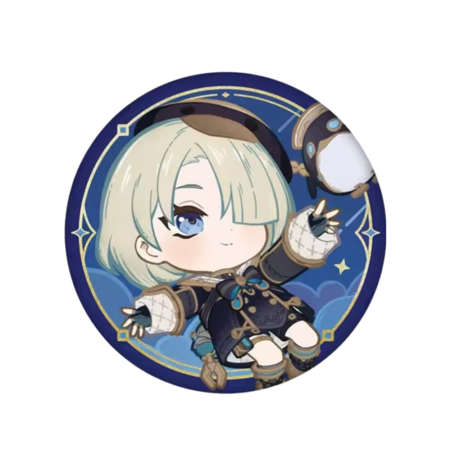 Genshin Impact Anime Freminet Tinplate Badge Genshin Impact Anime Freminet Tinplate Badge