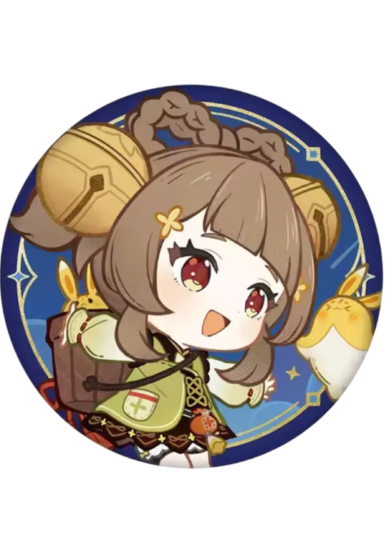 Genshin Impact Anime Yaoyao Tinplate Badge