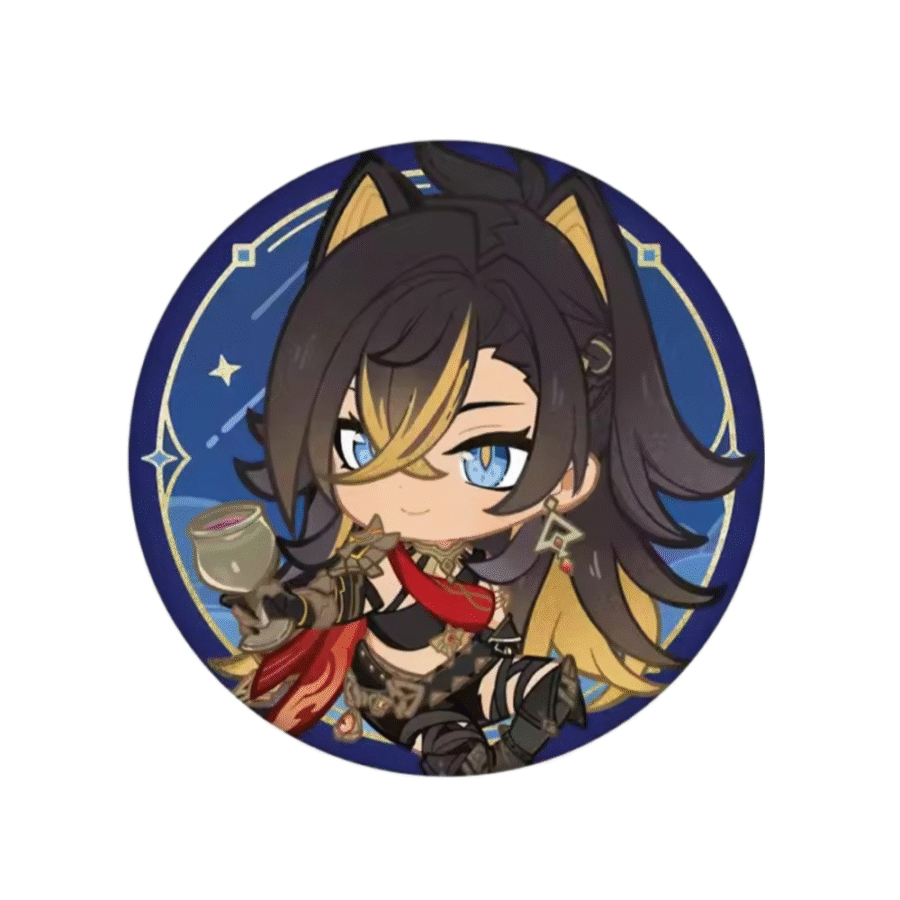 Genshin Impact Anime Dehya Tinplate Badge Genshin Impact Anime Dehya Tinplate Badge
