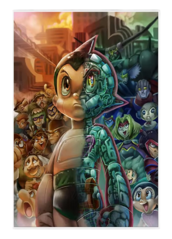 Astro Boy Anime Mighty Atom Paper Poster Wall Art