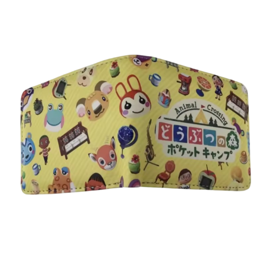 Anime Animal Crossing Character Yellow Wallet