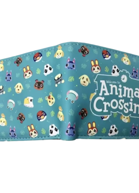 Anime Animal Crossing Character PU Leather Blue Wallet