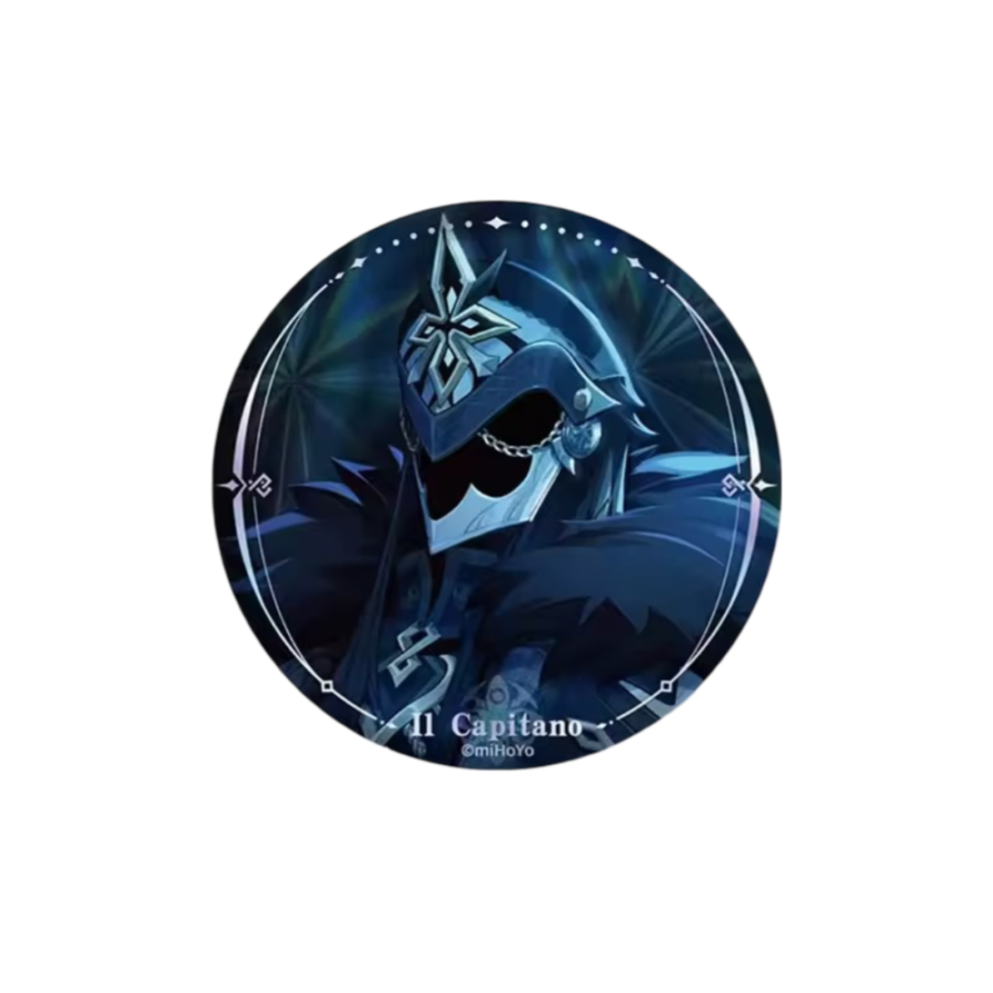 Anime Genshin Impact Il Capitano Badge