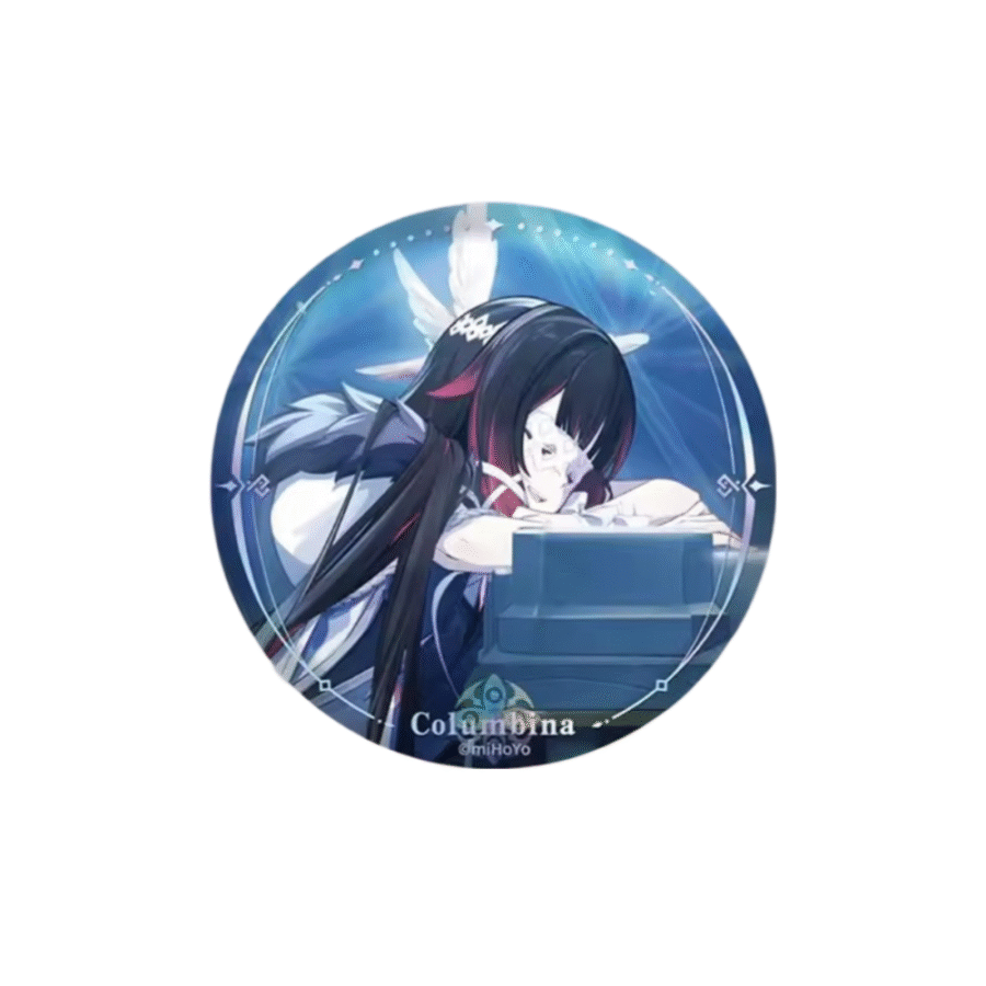 Anime Genshin Impact Columbina Badge Anime Genshin Impact Columbina Badge
