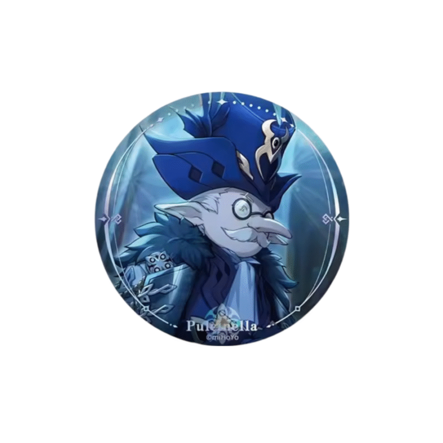 Anime Genshin Impact Pulcinella Badge Anime Genshin Impact Pulcinella Badge