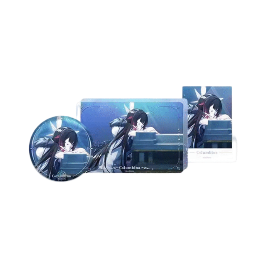 Anime Genshin Impact Columbina Card Set Anime Genshin Impact Columbina Card Set