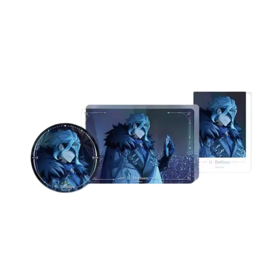 Anime Genshin Impact Il Dottore Card Set