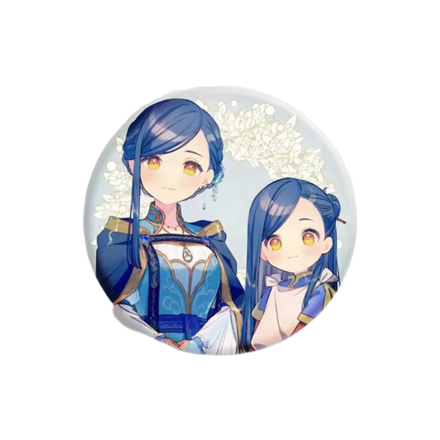Anime Ascendance Of A Bookworm Rozemyne And Myne Badge Anime Ascendance Of A Bookworm Rozemyne And Myne Badge