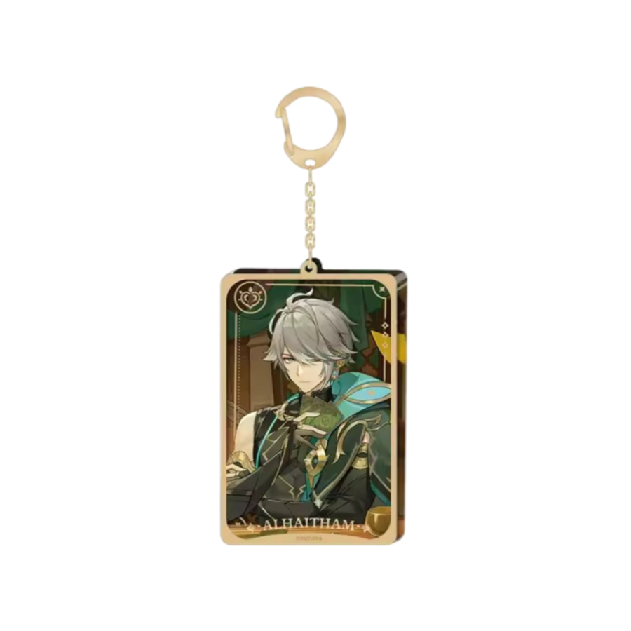 Anime Genshin Impact Alhaitham Keychain Pendant