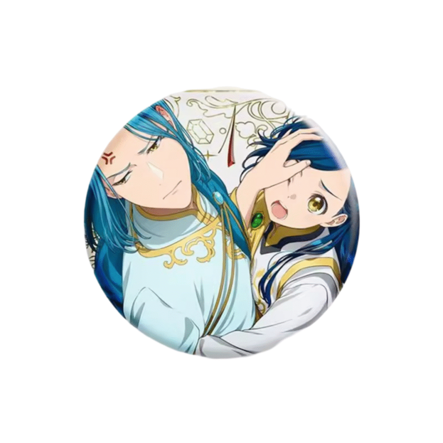 Ascendance Of A Bookworm Ferdinand With Rozemyne Anime Badge Ascendance Of A Bookworm Ferdinand With Rozemyne Anime Badge