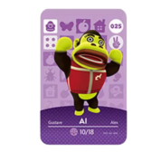 Anime Animal Crossing Al Amiibo Card