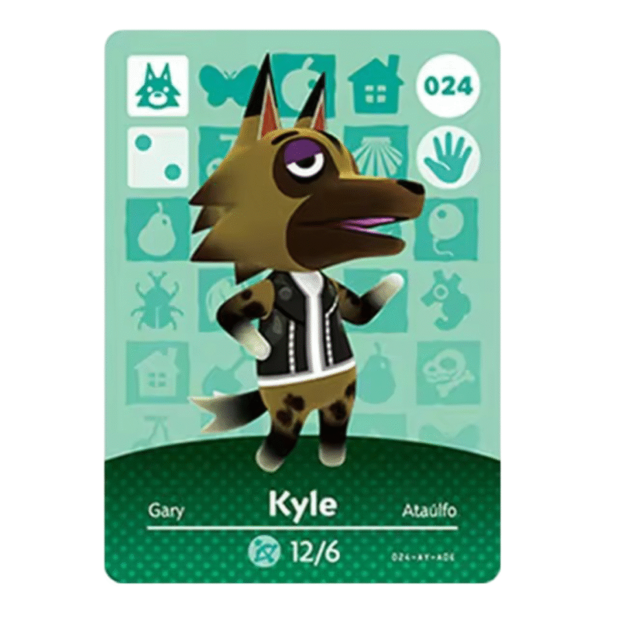 Anime Animal Crossing Kyle Amiibo Card Anime Animal Crossing Kyle Amiibo Card