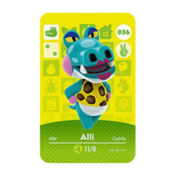 Anime Animal Crossing Alli Amiibo Card