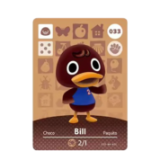 Anime Animal Crossing Bill Amiibo Card