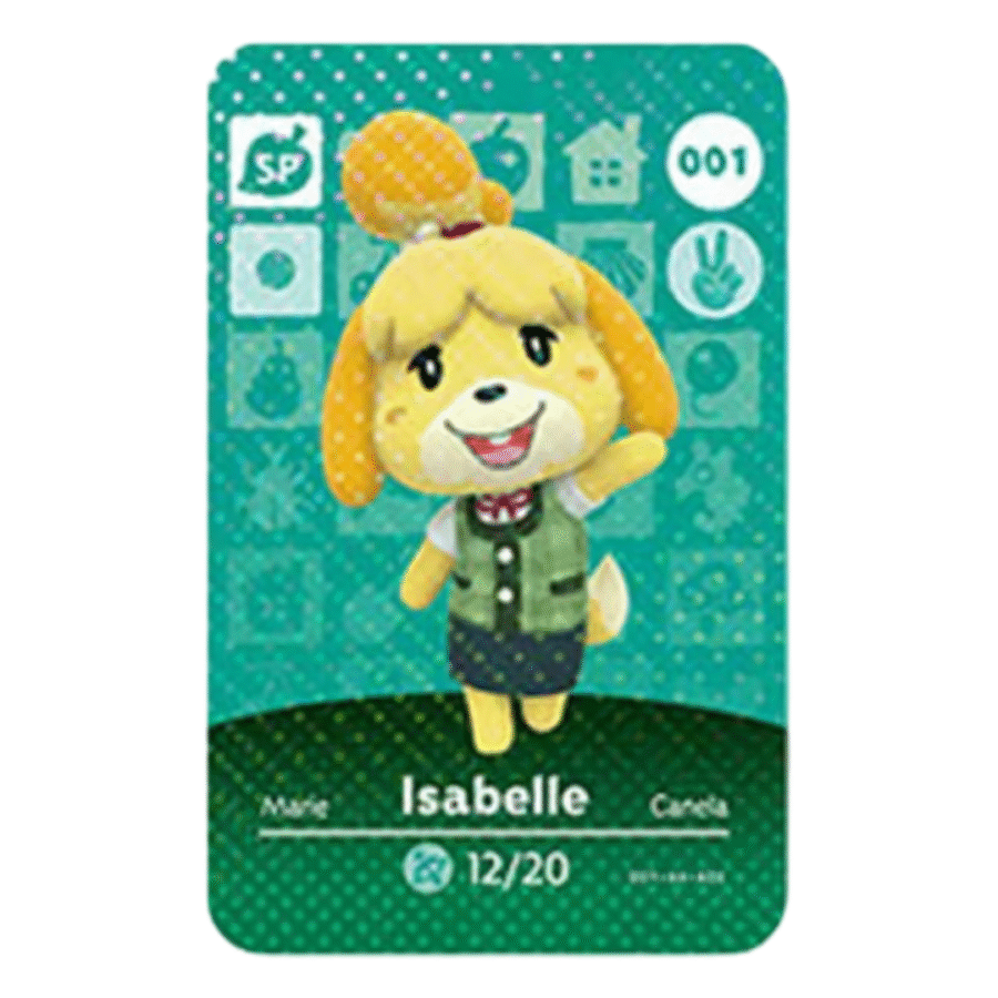 Anime Animal Crossing Isabelle Amiibo Card Anime Animal Crossing Isabelle Amiibo Card