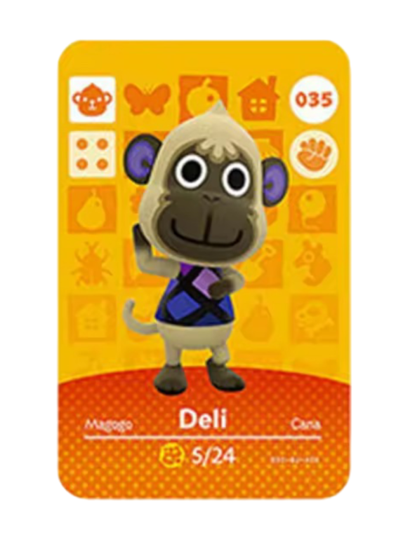 Anime Animal Crossing Deli Amiibo Card