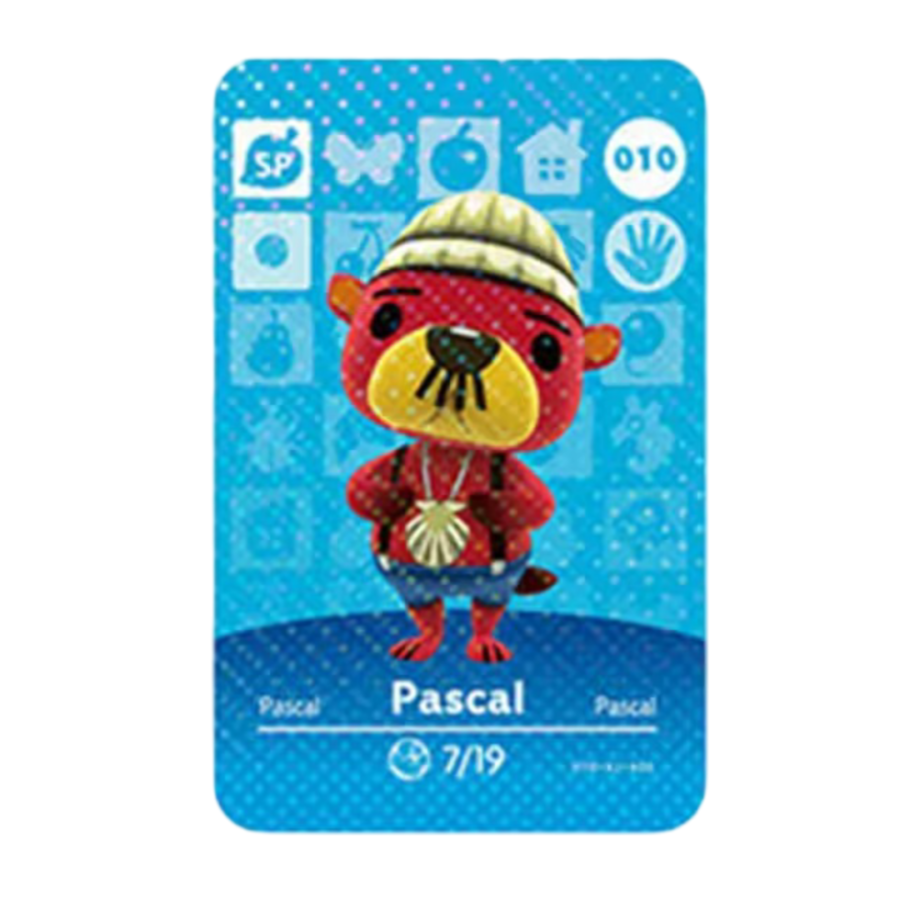 Animal Crossing Anime Pascal Amiibo Card