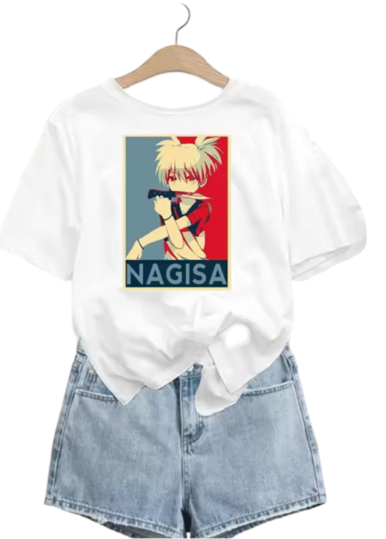 Anime Assassination Classroom Nagisa Shiota Women White T-Shirt
