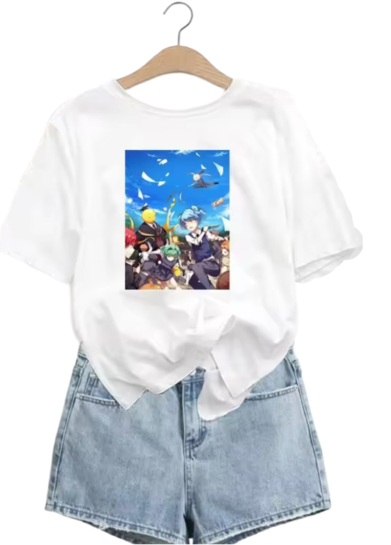 Anime Assassination Classroom Character Printed T-Shirt For Women