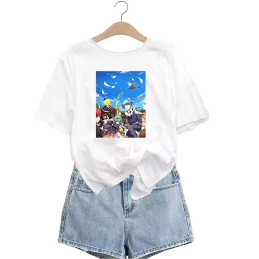 Anime Assassination Classroom Character Printed T-Shirt For Women