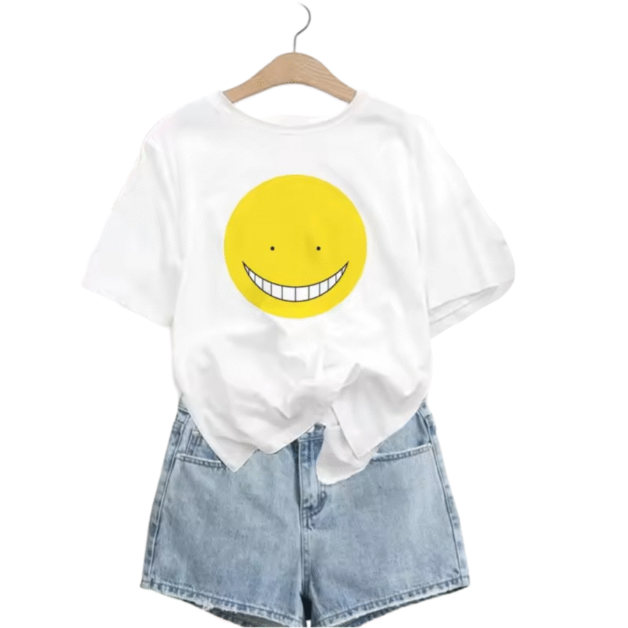 Anime Assassination Classroom Koro-sensei Printed T-Shirt Anime Assassination Classroom Koro-sensei Printed T-Shirt