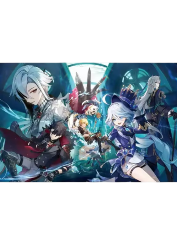 Anime Genshin Impact To The Stars Shining In The Depths Mouse Pad