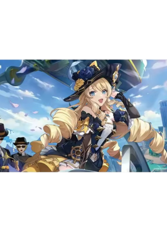 Anime Genshin Impact Roses And Muskets Mouse Pad