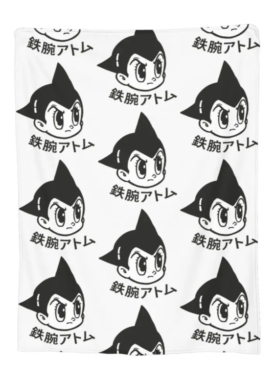 Anime Astro Boy White Blanket