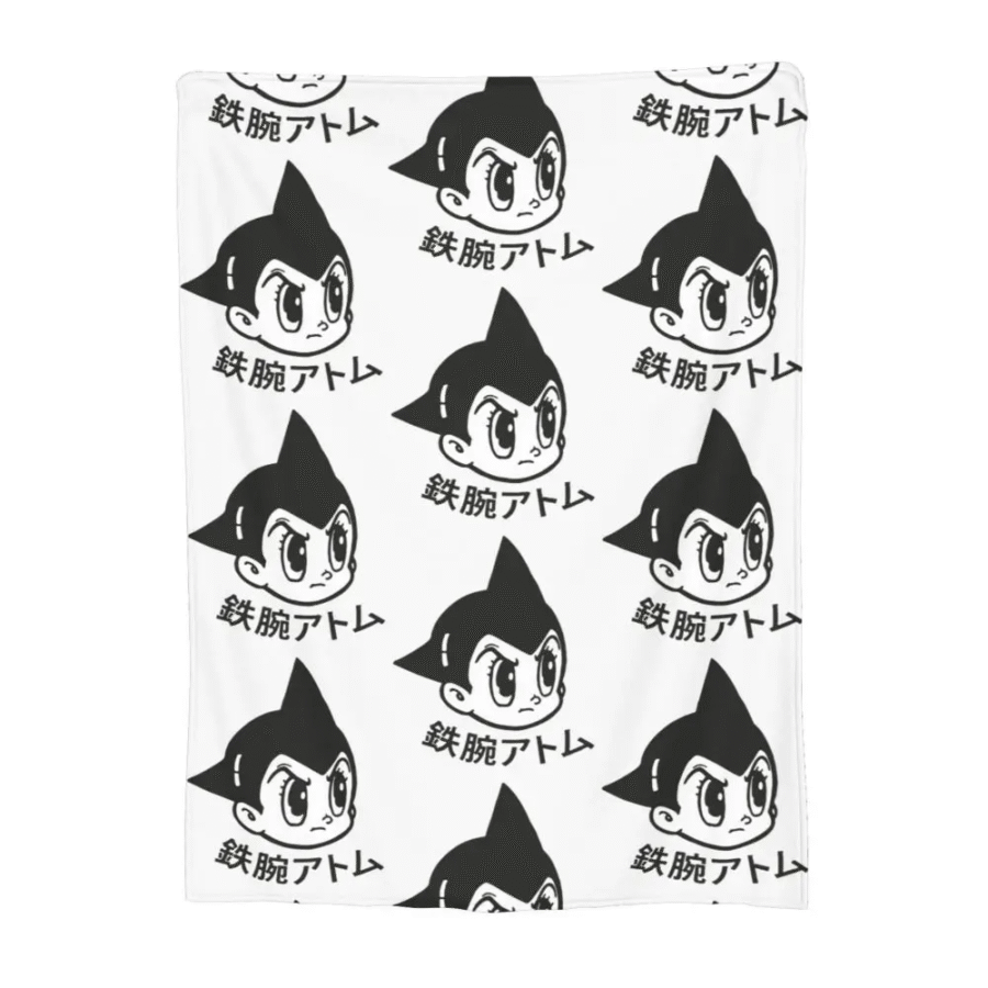 Anime Astro Boy White Blanket Anime Astro Boy White Blanket