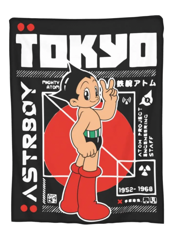 Anime Astro Boy Tokyo Blanket