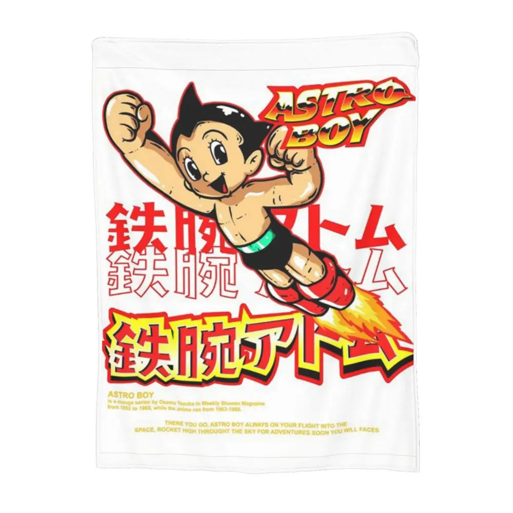 Anime Astro Boy Warm White Blanket Anime Astro Boy Warm White Blanket