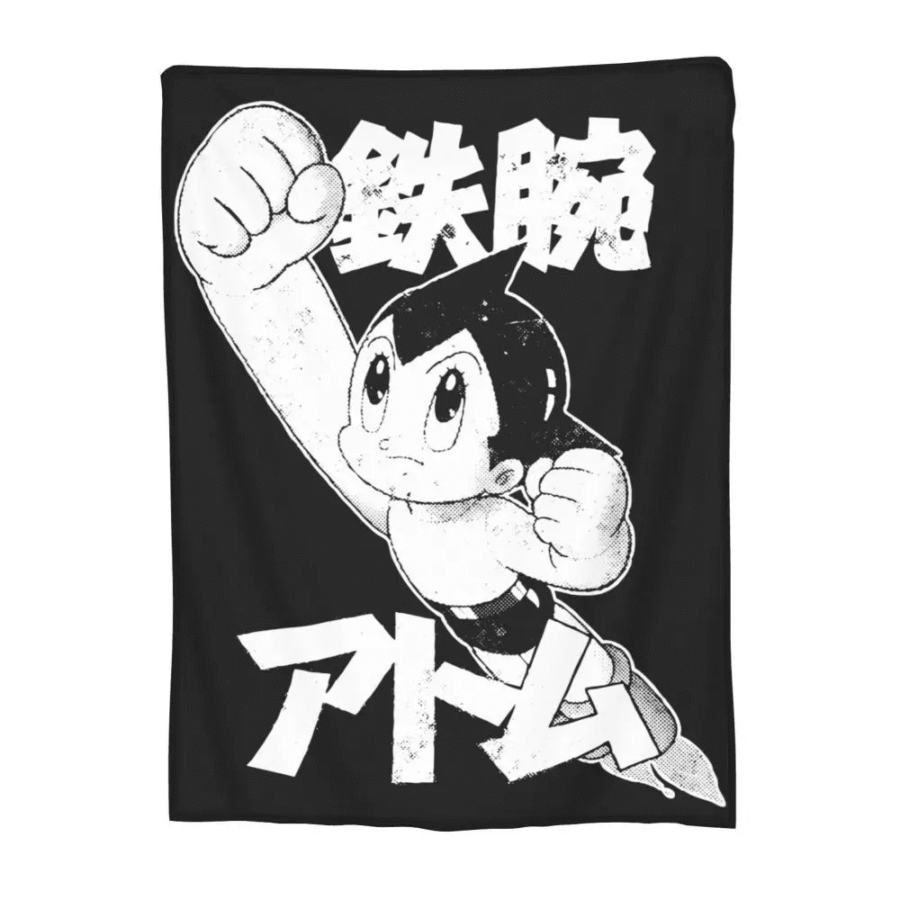 Anime Astro Boy Warm Black Blanket Anime Astro Boy Warm Black Blanket