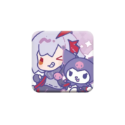 Anime Arknights W And Kuromi Badge