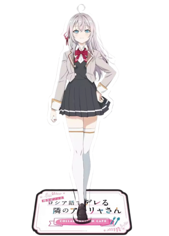 15cm Anime Alya Sometimes Hides Her Feelings in Russian Alisa Mikhailovna Kujou Acrylic Stand