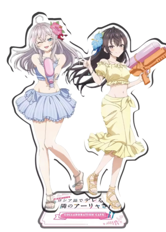 15cm Anime Alya Sometimes Hides Her Feelings in Russian Alisa Mikhailovna Kujou And Yuki Suou Acrylic Stand