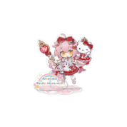 Anime Arknights Goldenglow And Hello Kitty Acrylic Stand