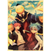 Anime Assassination Classroom Koro-Sensei And Karma Akabane With Nagisa Shiota Poster Wall Art