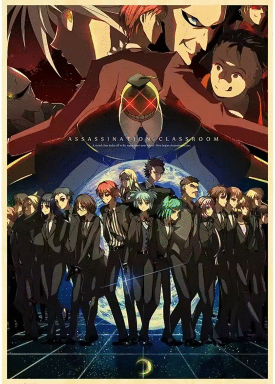 Anime Assassination Classroom Character Painting Poster Wall Art