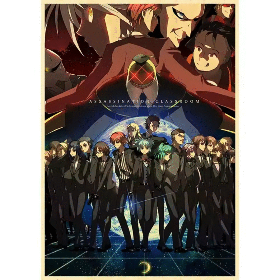 Anime Assassination Classroom Character Painting Poster Wall Art Anime Assassination Classroom Character Painting Poster Wall Art