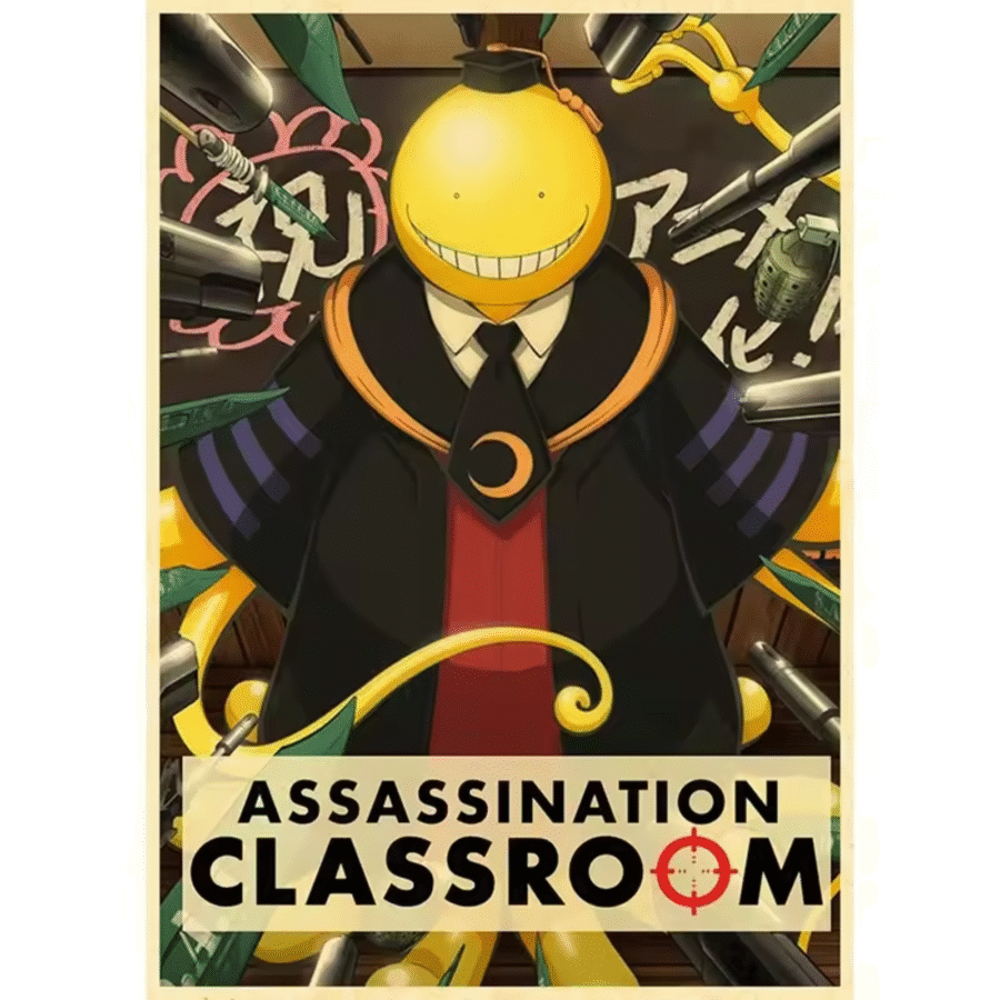 Anime Assassination Classroom Koro-Sensei Poster Wall Art Anime Assassination Classroom Koro-Sensei Poster Wall Art