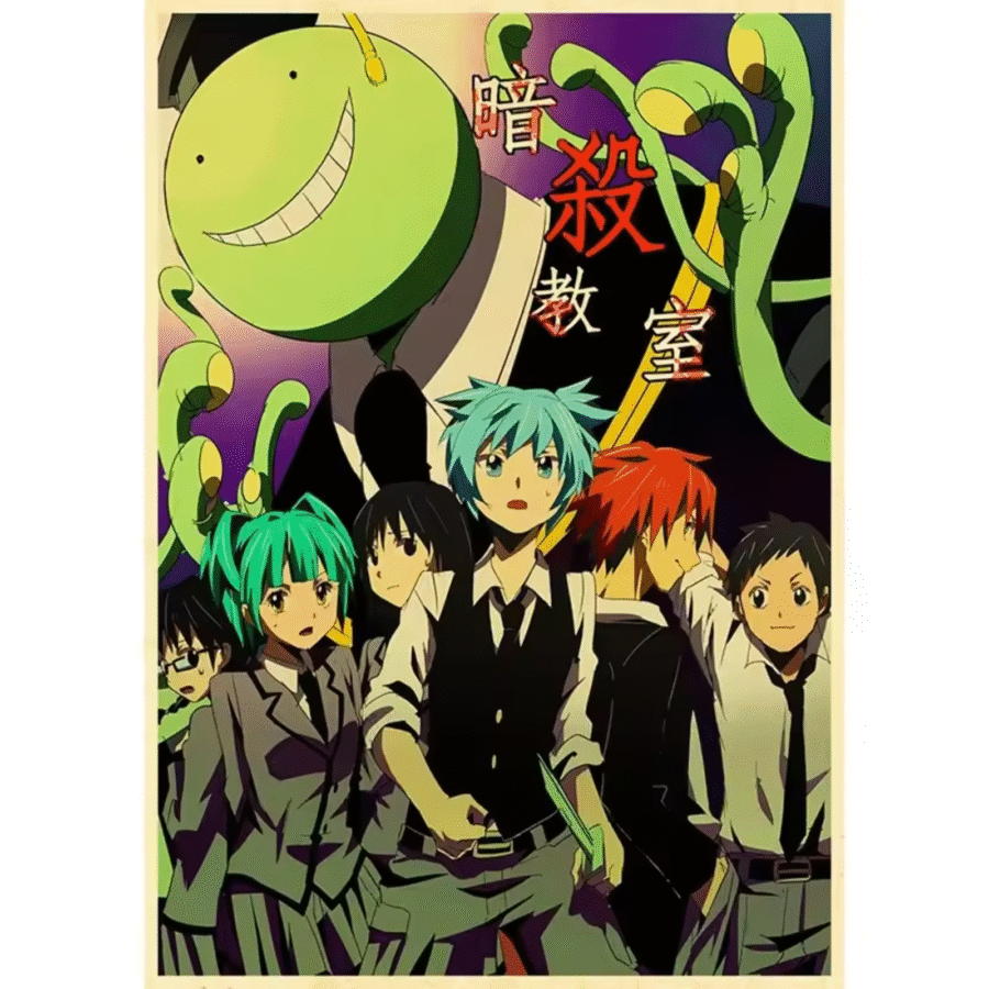 Assassination Classroom Character Anime Canvas Poster Wall Art Assassination Classroom Character Anime Canvas Poster Wall Art