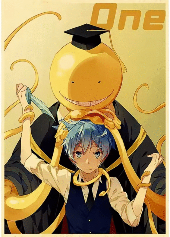Anime Assassination Classroom Koro-Sensei And Nagisa Shiota Poster Wall Art