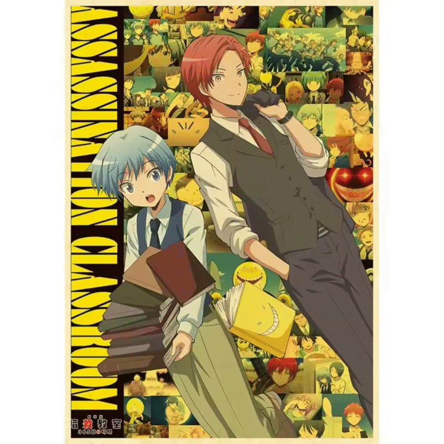 Anime Assassination Classroom Nagisa Shiota And Karma Akabane Poster Wall Art Anime Assassination Classroom Nagisa Shiota And Karma Akabane Poster Wall Art