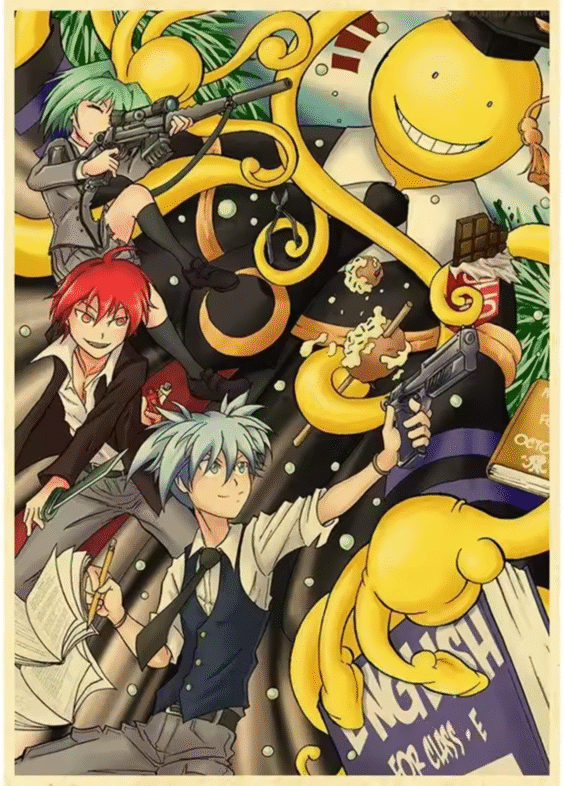 Assassination Classroom Character Anime Painting Poster Wall Art